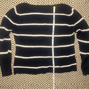 Banana Republic Navy Striped Sweater, Sz XS